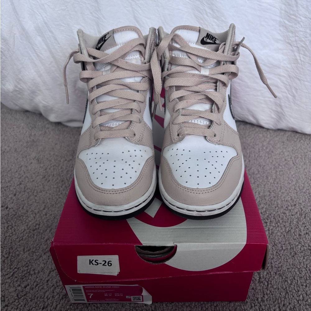 Nike Women’s High-Top Sneakers in White/Velvet Brown-Sanddrift - Picture 5 of 6
